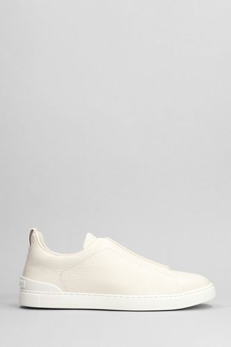 Triple Stich Sneakers In Leather - Zegna - Modalova