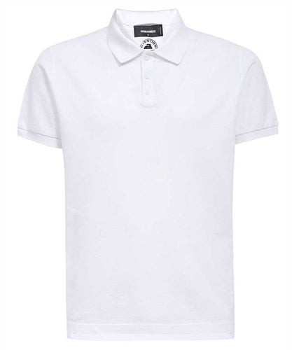 Short Sleeve Cotton Polo Shirt - Dsquared2 - Modalova