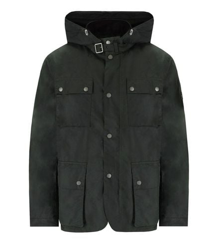 International Auto Wax Sage Green Hooded Jacket - Barbour - Modalova