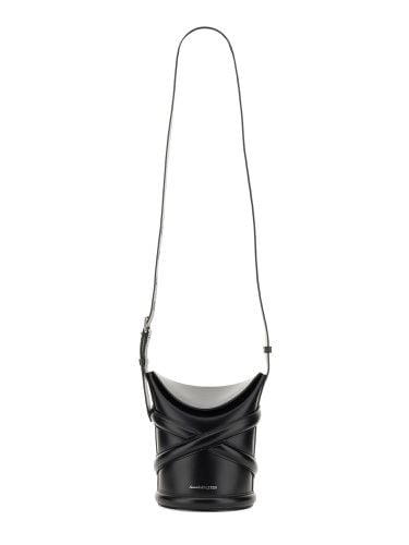 The Curve Leather Bucket Bag - Alexander McQueen - Modalova