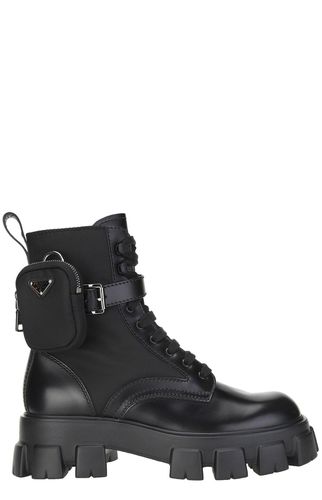 Prada Monolith Combat Boots - Prada - Modalova