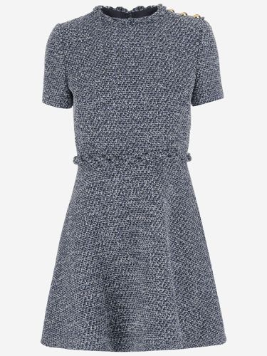 Textured Tweed Denim Short Dress - Valentino - Modalova