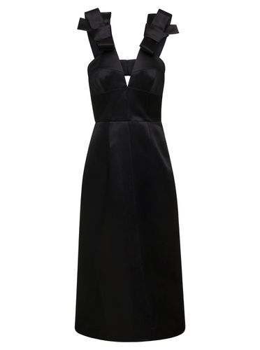 Satin Sleeveless Midi Dress - Jil Sander - Modalova