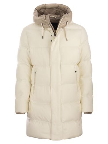 Cashmere And Silk Hooded Parka - Herno - Modalova