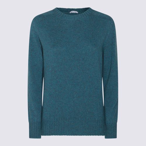 Malo Blue Wool Knitwear - Malo - Modalova