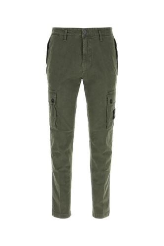 Khaki Stretch Cotton Cargo Pant - Stone Island - Modalova