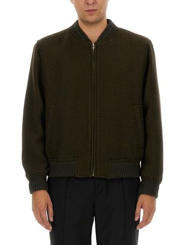 Etro Grey Wool Bomber Jacket - Etro - Modalova