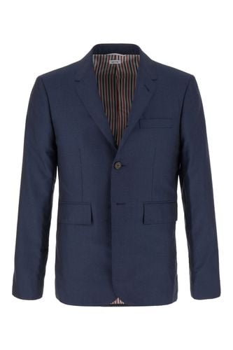 Thom Browne Blue Wool Blazer - Thom Browne - Modalova