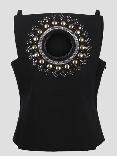 Rabanne Short Top With Rhinestones - Paco Rabanne - Modalova