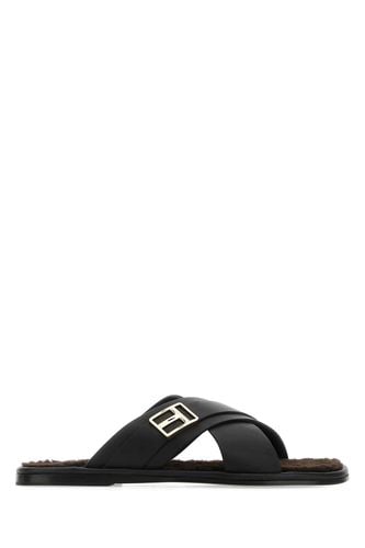 Tom Ford Black Leather Slippers - Tom Ford - Modalova