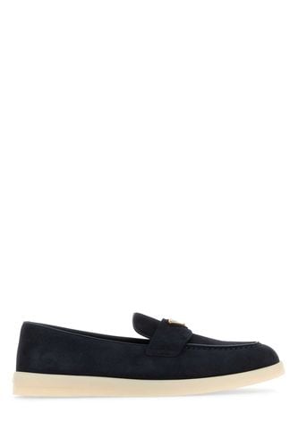 Prada Blue Suede Loafers - Prada - Modalova