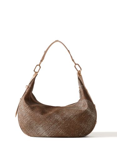 Oyster Hobo Medium Canvas Shoulder Bag - Borbonese - Modalova