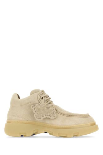 Sand Suede Creeper Lace-up Shoes - Burberry - Modalova