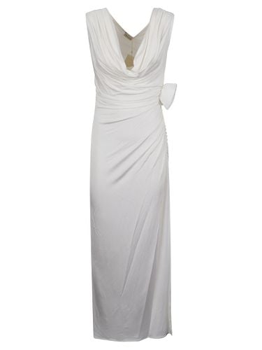 V-neck Button-sided Sleeveless Long Dress - Magda Butrym - Modalova