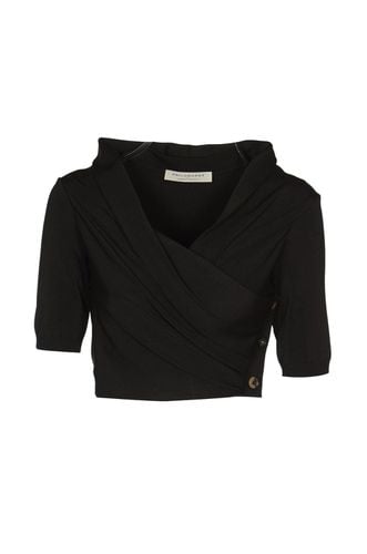 Wraparound Copped Sweater - Philosophy di Lorenzo Serafini - Modalova