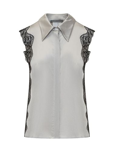 Alberta Ferretti Lace Satin Shirt - Alberta Ferretti - Modalova