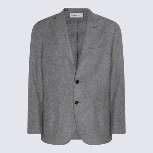 Boglioli Grey Virgin Wool Blazer - Boglioli - Modalova