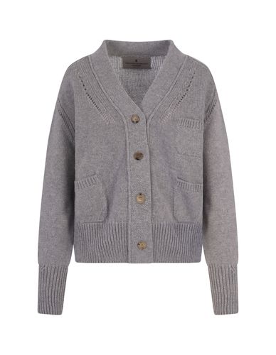 Oversized Cardigan In Cashmere - Ermanno Scervino - Modalova