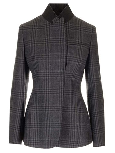 Tailored Blazer In Checked Wool - Fendi - Modalova