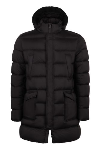 Techno Fabric Long Down Jacket - Herno - Modalova