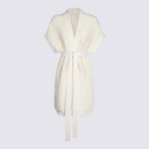 Malo White Wool Knitwear Dress - Malo - Modalova