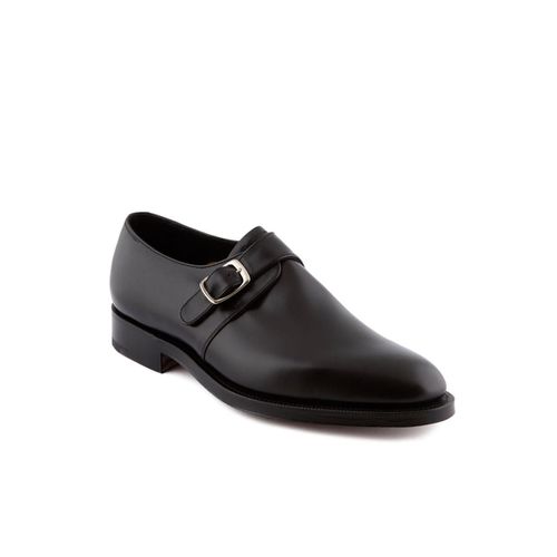 Black Calf Monk Strap Shoe - Edward Green - Modalova