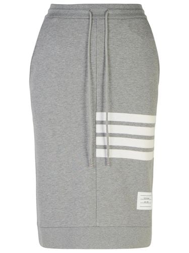 Thom Browne 4-bar Grey Cotton Skirt - Thom Browne - Modalova