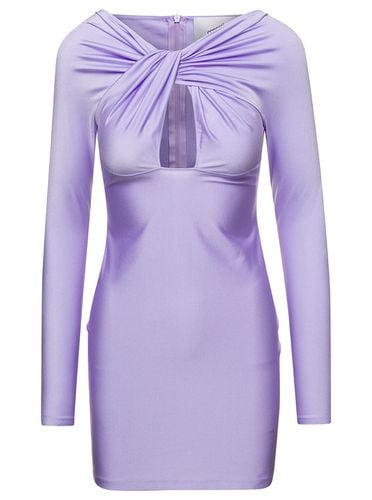 Mini Lavender Dress With Twisted Cut-out Detail In Stretch Polyamide Woman Dress - Coperni - Modalova