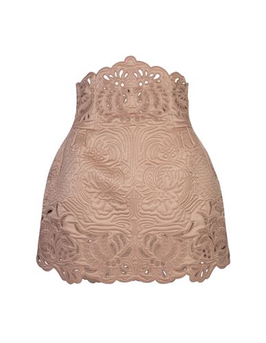 Silk Satin Mini Skirt With Embroidery - Ermanno Scervino - Modalova