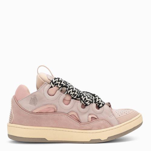 Lanvin Pink Leather Curb Sneakers - Lanvin - Modalova