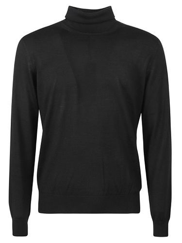 Turtleneck Plain Ribbed Pullover - Zegna - Modalova