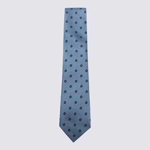 Zegna Blue Silk Tie - Zegna - Modalova