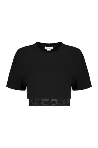 Alexander McQueen Cotton Crop-top - Alexander McQueen - Modalova