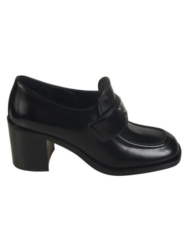 Prada Logo Leather Loafers - Prada - Modalova