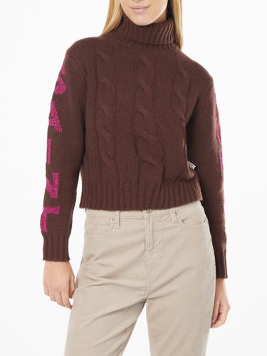 Woman Turtleneck Braided Sweater With Saint Moritz Jacquard - MC2 Saint Barth - Modalova