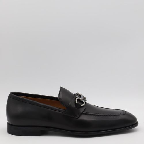 Ferragamo Black Leather Loafers - Ferragamo - Modalova