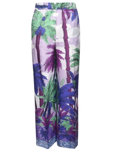 Parosh Tropical Print Trousers - Parosh - Modalova