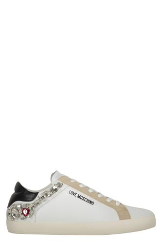 Leather Low-top Sneakers - Love Moschino - Modalova