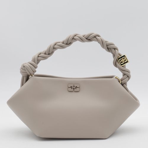 Ganni Grey Leather Top Handle Bag - Ganni - Modalova