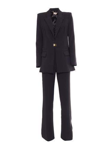 Double Layer Stretch Crepe Suit - Elisabetta Franchi - Modalova