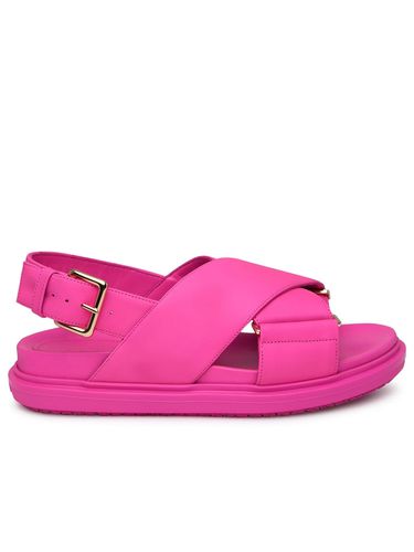 Marni Fuchsia Leather Sandals - Marni - Modalova