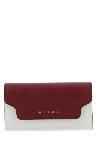 Two-tone Leather Key Chain Case - Marni - Modalova