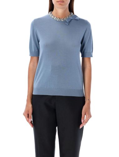 Crystal Round Neck Knit - Valentino Garavani - Modalova