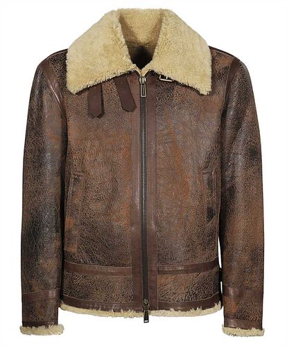 Dsquared2 Leather Jacket - Dsquared2 - Modalova