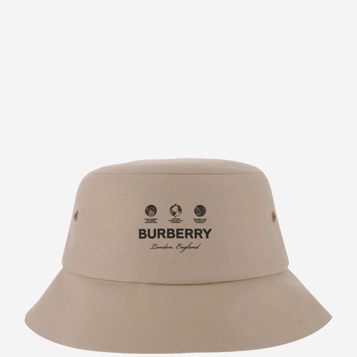 Burberry Bucket Hat With Logo - Burberry - Modalova