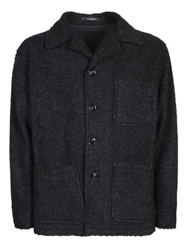 Spread-collared Buttoned Shirt Jacket - Tagliatore - Modalova