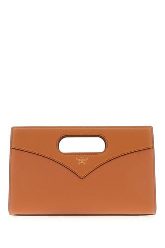 Caramel Leather Diamond Small Handbag - MCM - Modalova