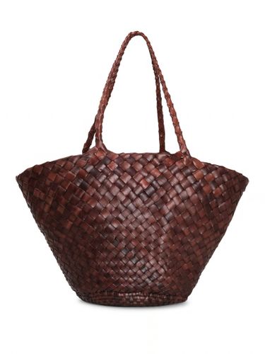 Burnt Leather Egola Shopping Bag - Dragon Diffusion - Modalova