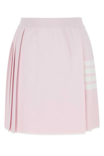 Pastel Pink Viscose Blend Mini Skirt - Thom Browne - Modalova