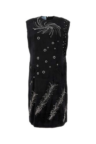 Prada Black Velvet Dress - Prada - Modalova
